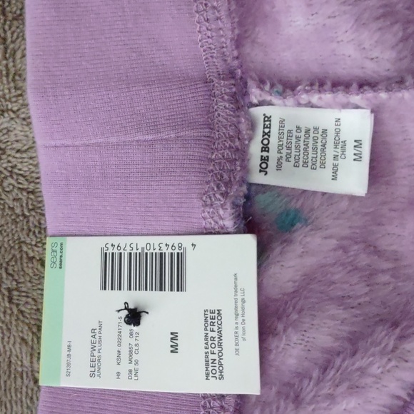 NWT Joe Boxer fleece PJ pants -Cute hedgehogs!! - Picture 4 of 7